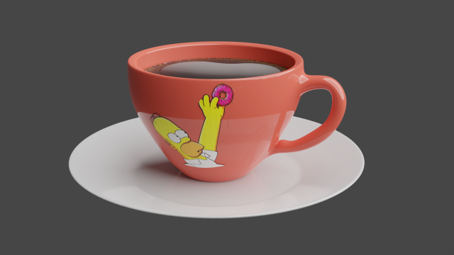 Taza 3D 3D मॉडल .c4d .max .obj .3ds .fbx .stl .blend 