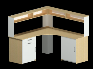 Office Table ACad DWG 3D Model