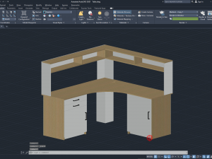 Office Table ACad DWG Modello 3D