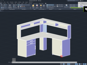 Office Table ACad DWG Modello 3D