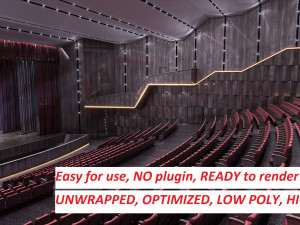 Concert Theatre Hall 3D Model