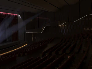 Sala de Teatro de Concertos Modelo 3D