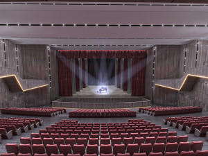 Concert Theatre Hall 3D Model