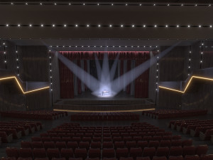 Concert Theatre Hall 3D Model