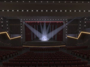 Sala de Teatro de Concertos Modelo 3D