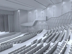 Sala de Teatro de Concertos Modelo 3D