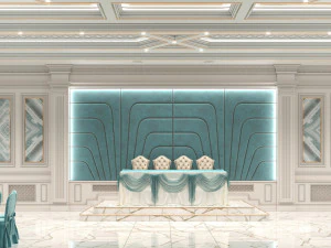 Wedding Banquet Hall 3D Model