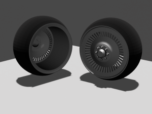 Disc with tire wheel 3D 模型
