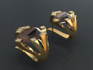 RING EARRING JEWELRY 3D Print Model