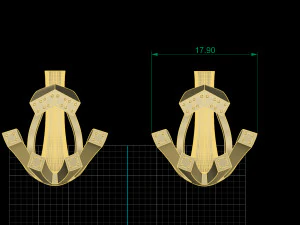 RING EARRING JEWELRY 3D Print Model