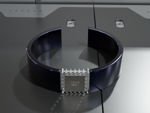 Low Poly Sci-Fi Bracelet R2 3D Model