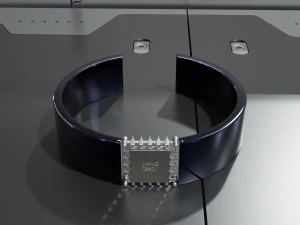 Low Poly Sci-Fi Bracelet R2 3D Model