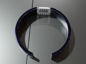 Low Poly Sci-Fi Bracelet R2 3D Model