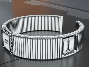 Low Poly Sci-Fi Bracelet R2 3D Model