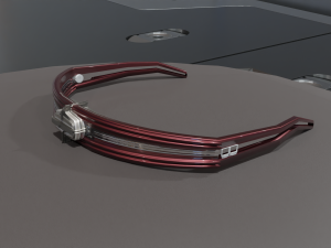 Low Poly Sci-Fi Glasses Leia 3D 模型