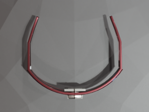Low Poly Sci-Fi Glasses Leia Model 3D