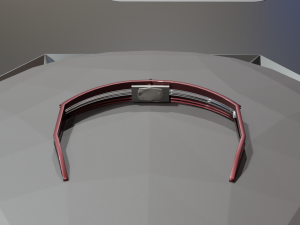 Low Poly Sci-Fi Glasses Leia Model 3D