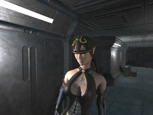 Low Poly Sci-Fi Glasses Leia 3D Model
