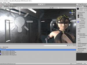 Low Poly Sci-Fi Glasses Leia Model 3D