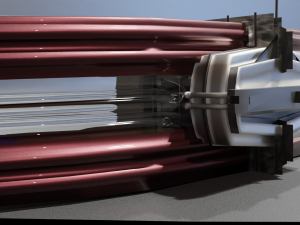 Low Poly Sci-Fi Glasses Leia Model 3D