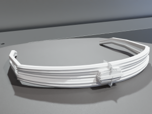Low Poly Sci-Fi Glasses Leia Model 3D