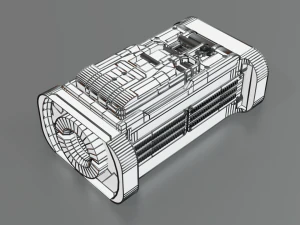 Low Poly Sci-Fi Bracelet D2 3D Model