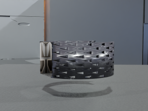 Low Poly Sci-Fi Bracelet Lando Modello 3D