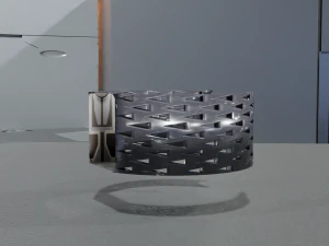 Low Poly Sci-Fi Bracelet Lando 3D Model
