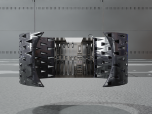 Low Poly Sci-Fi Bracelet Lando Modello 3D