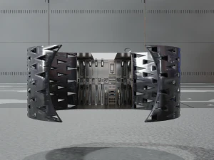 Low Poly Sci-Fi Bracelet Lando 3D Model