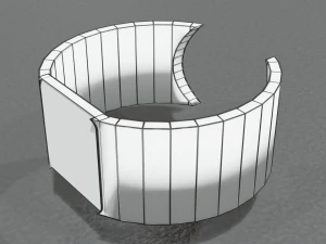 Low Poly Sci-Fi Bracelet Lando 3D Model