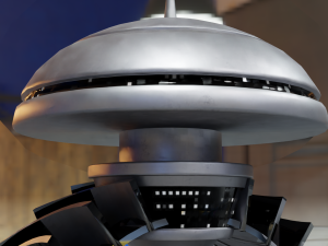 Low Poly Sci-Fi Ring Han 3D-Modell