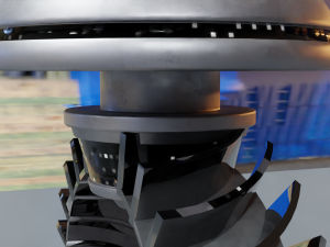 Low Poly Sci-Fi Ring Han 3D-Modell