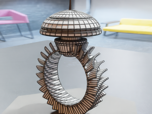 Low Poly Sci-Fi Ring Han 3D-Modell