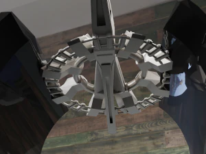 Low Poly Sci-Fi Ring Milenium 3D Model