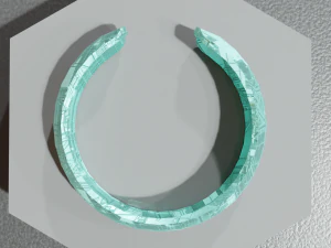 Low Poly Sci-Fi Bracelet Padme 3D Model