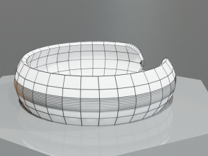 Low Poly Sci-Fi Bracelet Padme 3D Модель