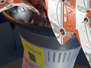 Low Poly Sci-Fi Vase Obivan 3D मॉडल