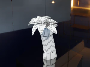 Low Poly Sci-Fi Vase Obivan 3D Model