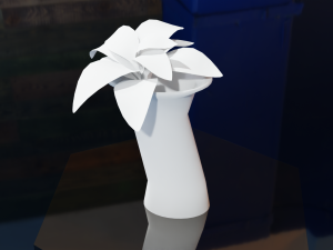 Low Poly Sci-Fi Vase Obivan 3D मॉडल