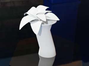 Low Poly Sci-Fi Vase Obivan 3D Model