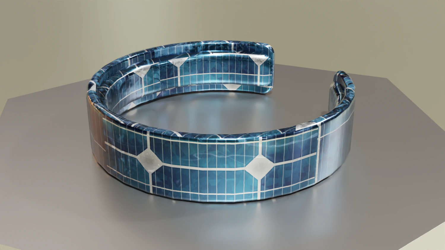 Low Poly Sci-Fi Bracelet Luke 3D Model .c4d .max .obj .3ds .fbx .stl .blend