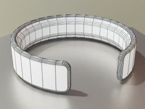 Low Poly Sci-Fi Bracelet Luke 3D 模型