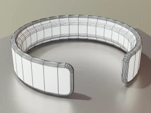 Low Poly Sci-Fi Bracelet Luke 3D Model