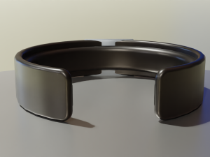 Low Poly Sci-Fi Bracelet C3PO 3D Модель