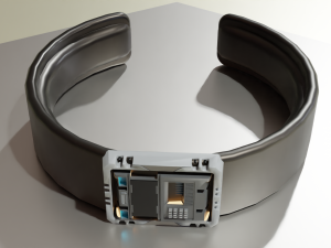 Low Poly Sci-Fi Bracelet C3PO 3D Модель