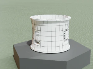 Bracelet de science-fiction Low Poly Solo Modèle 3D