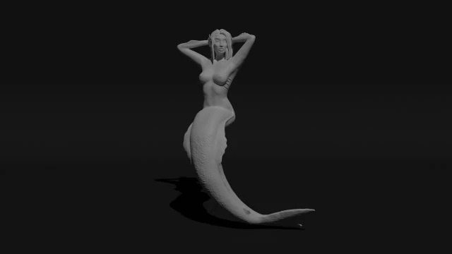 Sirena Modelo de impresión 3D .c4d .max .obj .3ds .fbx .stl .blend 