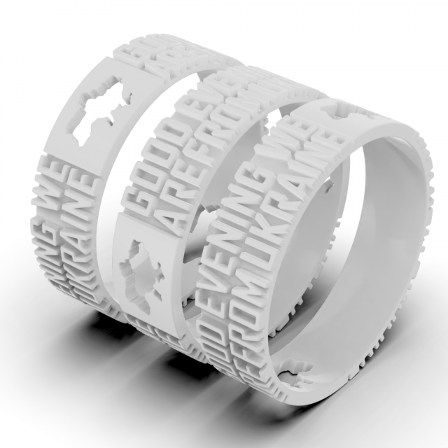 Ring good evening we are from ukraine 3D 프린트 모델 .c4d .max .obj .3ds .fbx .stl .blend 