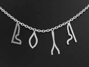 Freedom Pendant 3D Print Model